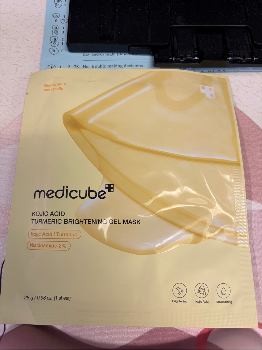 Medicube Turmeric Brightening Gel Mask — Yellow Hydrating Face Mask